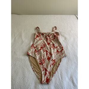 Old Navy Women's Orange Floral One Piece Size XL